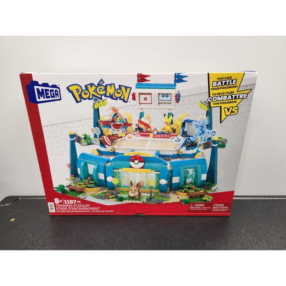 Mega Pokemon Training Stadium HWR82 Building Set 1107 Pcs ~ Brand New ~ READ